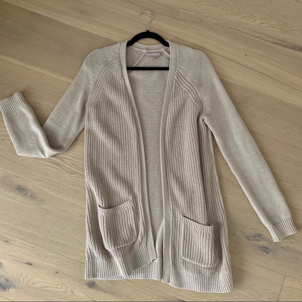 BR long open cardigan